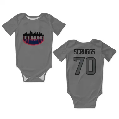 Houston Texans Juice Scruggs  Silver Newborn & Infant Bodysuit