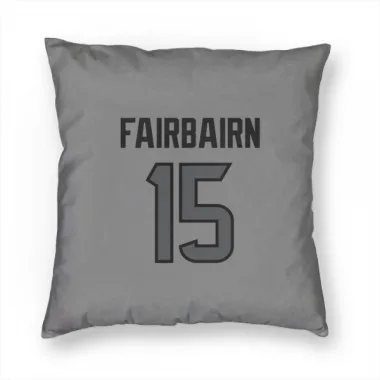 Houston Texans Ka'imi Fairbairn  Silver Pillow Cover (18 X 18)