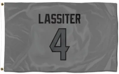 Houston Texans Kamari Lassiter  Silver Flag (3 X 5)