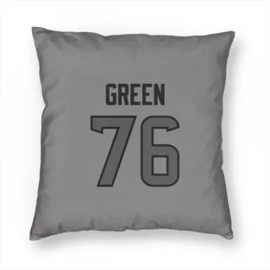 Houston Texans Kenyon Green  Silver Pillow Cover (18 X 18)