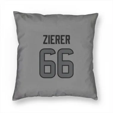 Houston Texans Kilian Zierer  Silver Pillow Cover (18 X 18)