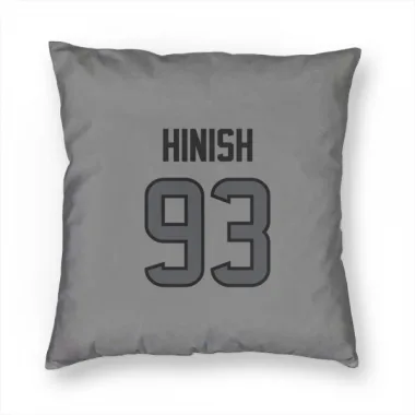 Houston Texans Kurt Hinish  Silver Pillow Cover (18 X 18)