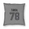 Houston Texans Laremy Tunsil  Silver Pillow Cover (18 X 18)