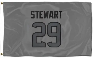 Houston Texans M.J. Stewart  Silver Flag (3 X 5)