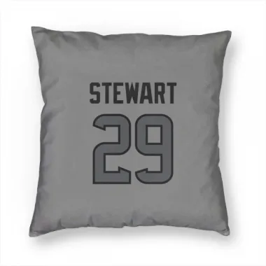 Houston Texans M.J. Stewart  Silver Pillow Cover (18 X 18)