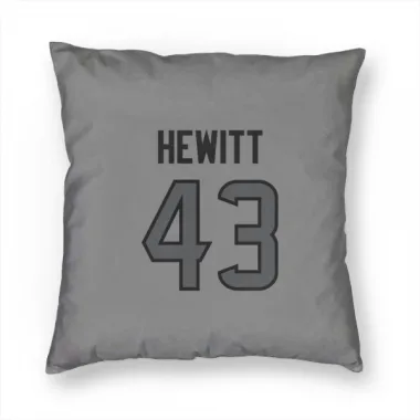 Houston Texans Neville Hewitt  Silver Pillow Cover (18 X 18)