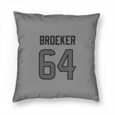 Houston Texans Nick Broeker  Silver Pillow Cover (18 X 18)