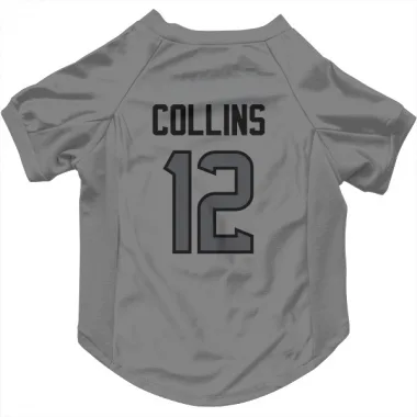 Houston Texans Nico Collins  Silver Dog & Cat Pet Jersey