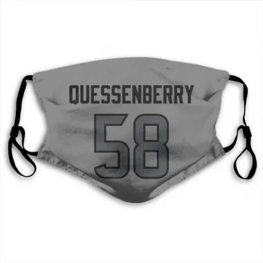 Houston Texans Scott Quessenberry  Silver Face Mask