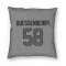 Houston Texans Scott Quessenberry  Silver Pillow Cover (18 X 18)