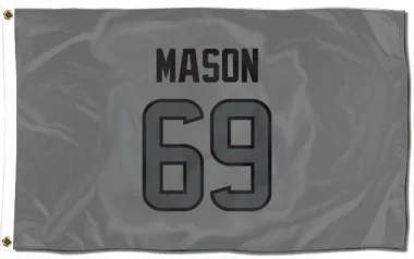 Houston Texans Shaq Mason  Silver Flag (3 X 5)