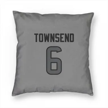 Houston Texans Tommy Townsend  Silver Pillow Cover (18 X 18)