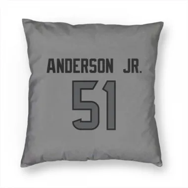 Houston Texans Will Anderson Jr.  Silver Pillow Cover (18 X 18)