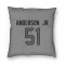 Houston Texans Will Anderson Jr.  Silver Pillow Cover (18 X 18)