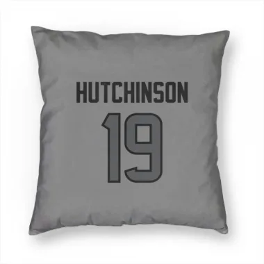 Houston Texans Xavier Hutchinson  Silver Pillow Cover (18 X 18)