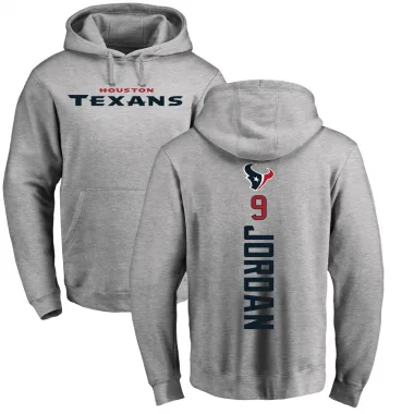 Men's Brevin Jordan Houston Texans Pro Line Ash Backer Pullover Hoodie