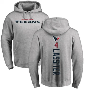 Men's Kamari Lassiter Houston Texans Pro Line Ash Backer Pullover Hoodie