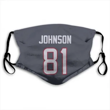 Navy Houston Texans Andre Johnson   Face Mask