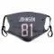 Navy Houston Texans Andre Johnson   Face Mask