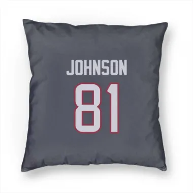 Navy Houston Texans Andre Johnson   Pillow Cover (18 X 18)