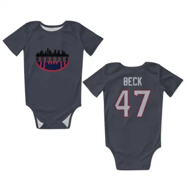 Navy Houston Texans Andrew Beck   Newborn & Infant Bodysuit