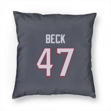 Navy Houston Texans Andrew Beck   Pillow Cover (18 X 18)