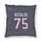 Navy Houston Texans Austin Deculus   Pillow Cover (18 X 18)