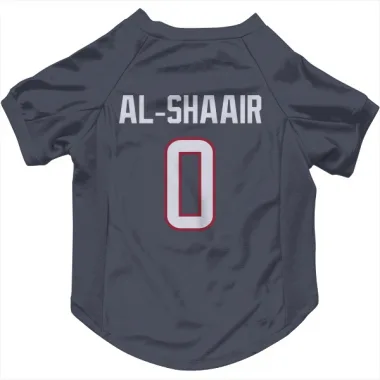 Navy Houston Texans Azeez Al-Shaair   Dog & Cat Pet Jersey