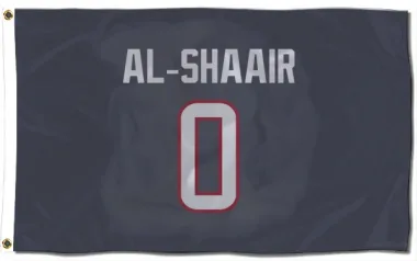 Navy Houston Texans Azeez Al-Shaair   Flag (3 X 5)