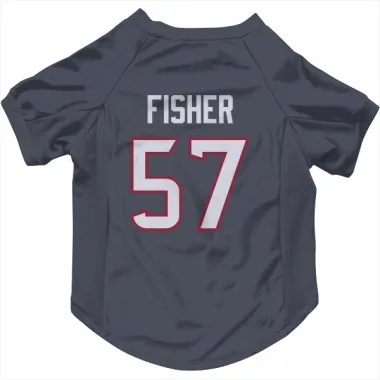 Navy Houston Texans Blake Fisher   Dog & Cat Pet Jersey