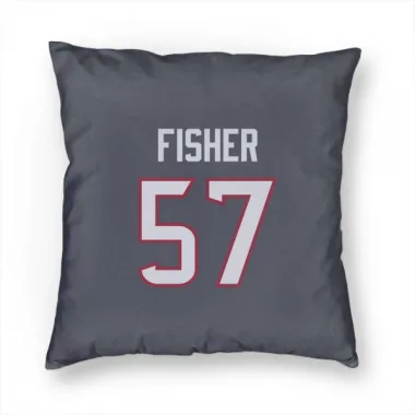 Navy Houston Texans Blake Fisher   Pillow Cover (18 X 18)