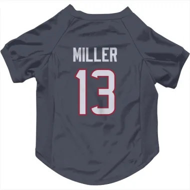 Navy Houston Texans Braxton Miller   Dog & Cat Pet Jersey