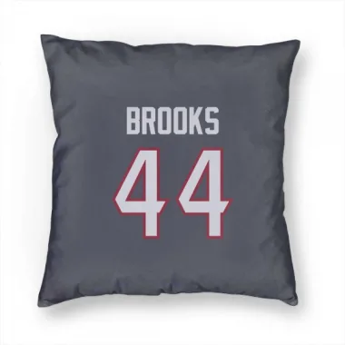 Navy Houston Texans British Brooks   Pillow Cover (18 X 18)