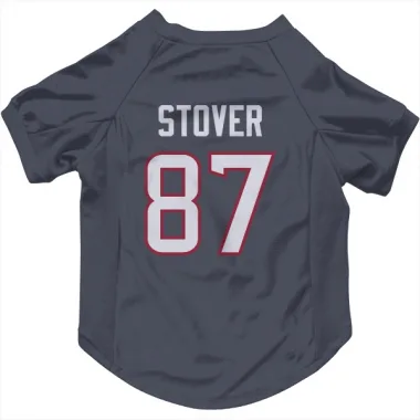 Navy Houston Texans Cade Stover   Dog & Cat Pet Jersey