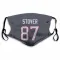 Navy Houston Texans Cade Stover   Face Mask