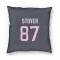 Navy Houston Texans Cade Stover   Pillow Cover (18 X 18)