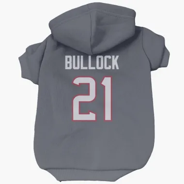 Navy Houston Texans Calen Bullock   Dog & Cat Pet Hoodie