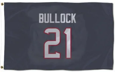 Navy Houston Texans Calen Bullock   Flag (3 X 5)