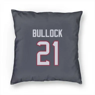 Navy Houston Texans Calen Bullock   Pillow Cover (18 X 18)