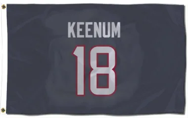 Navy Houston Texans Case Keenum   Flag (3 X 5)