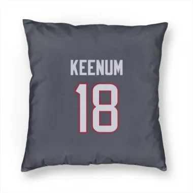 Navy Houston Texans Case Keenum   Pillow Cover (18 X 18)