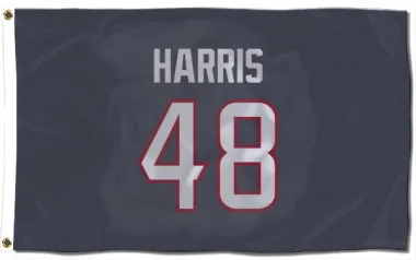 Navy Houston Texans Christian Harris   Flag (3 X 5)