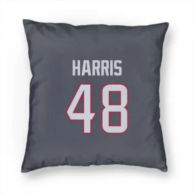 Navy Houston Texans Christian Harris   Pillow Cover (18 X 18)