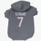 Navy Houston Texans C.J. Stroud   Dog & Cat Pet Hoodie