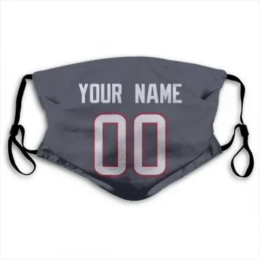 Navy Houston Texans Custom    Face Mask