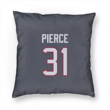 Navy Houston Texans Dameon Pierce   Pillow Cover (18 X 18)