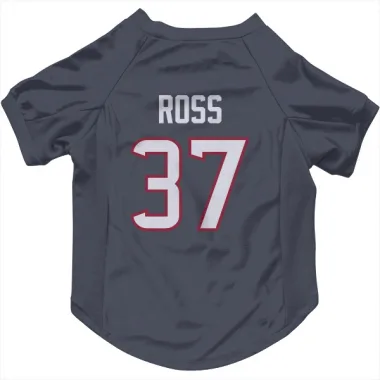 Navy Houston Texans D'Angelo Ross   Dog & Cat Pet Jersey