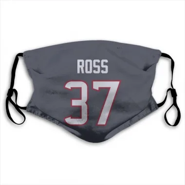 Navy Houston Texans D'Angelo Ross   Face Mask