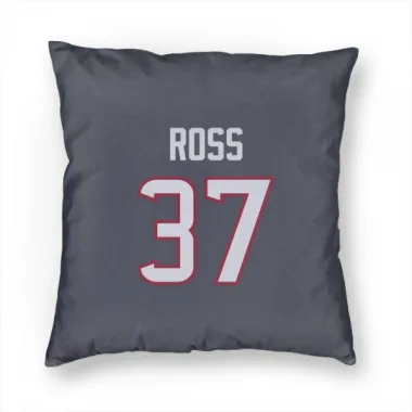 Navy Houston Texans D'Angelo Ross   Pillow Cover (18 X 18)