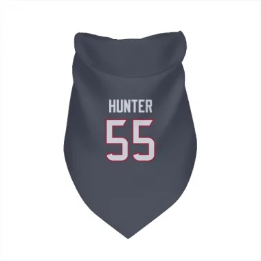 Navy Houston Texans Danielle Hunter   Dog & Cat Pet Bandana